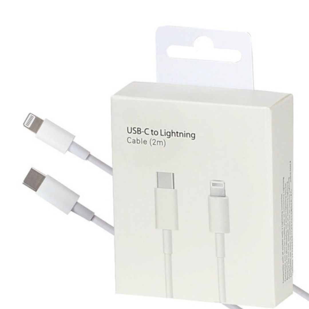 Cabo Iphone Apple ORIGINAL Charger Lightning USB-C Cabo 2 metros
