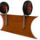 Thumbnail: launching wheels set on inflatable boat transom