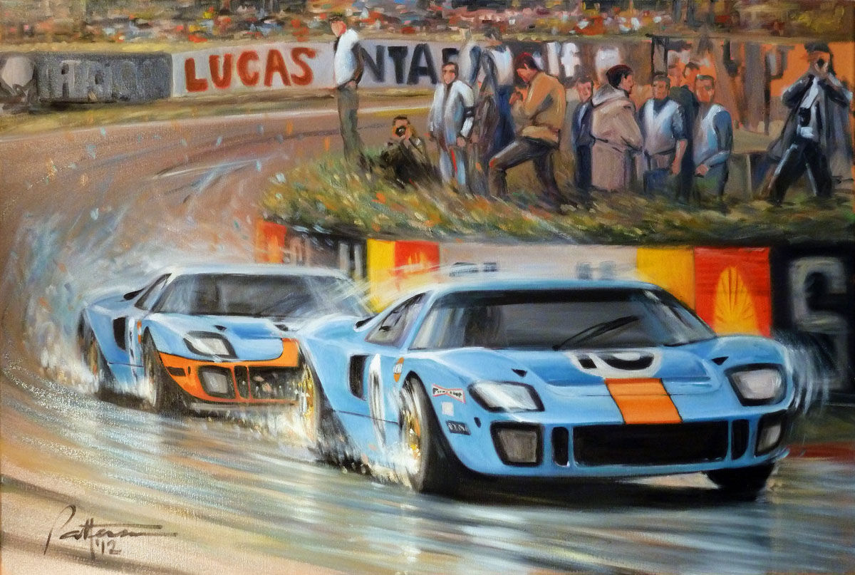 GULF GT40's Le Mans