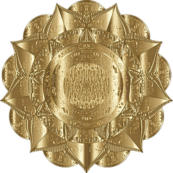 Goldenes Mandala