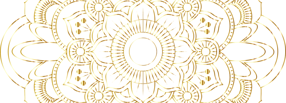 liniertes goldenes Mandala