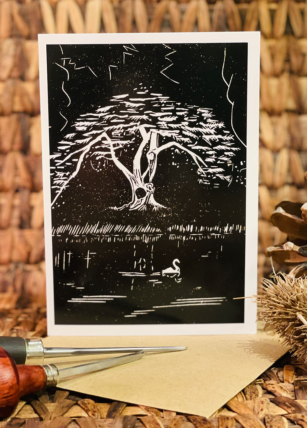 Thumbnail: Greeting card - 'The Harry Potter Tree'