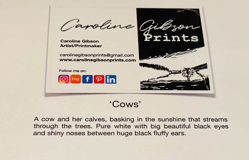 Thumbnail: Greeting card - 'Cows'