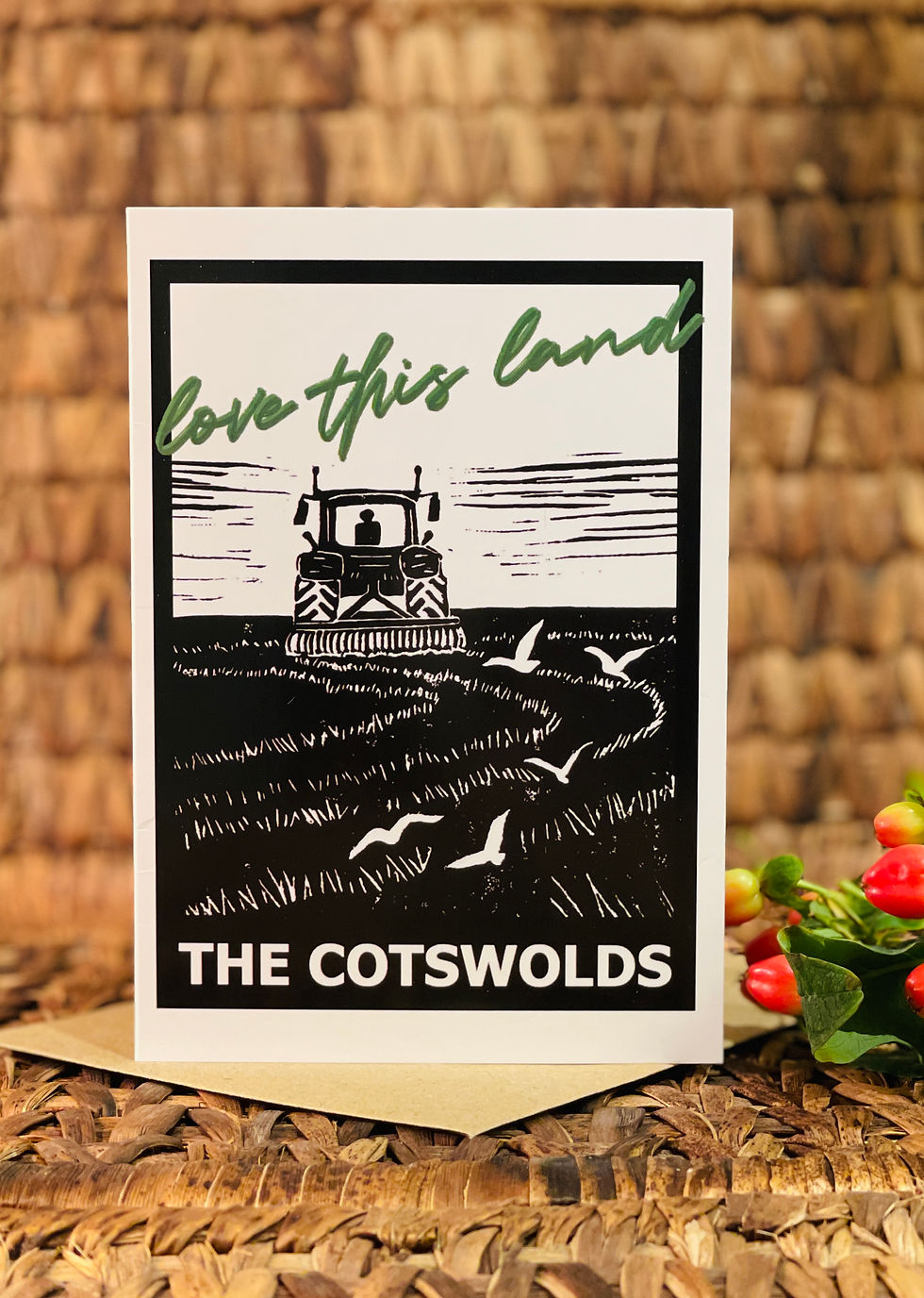 Thumbnail: Greeting Card - Love this Land (Cotswolds)