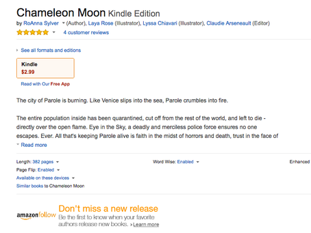 Chameleon Moon: Book 1, Second Edition is Available from Amazon Now!