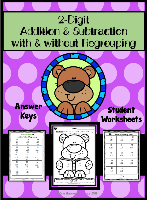 2-Digit Addition and Subtraction with and without regrouping