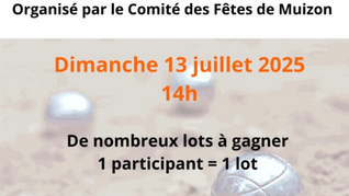 Concours de pétanque le 13 juillet 2025