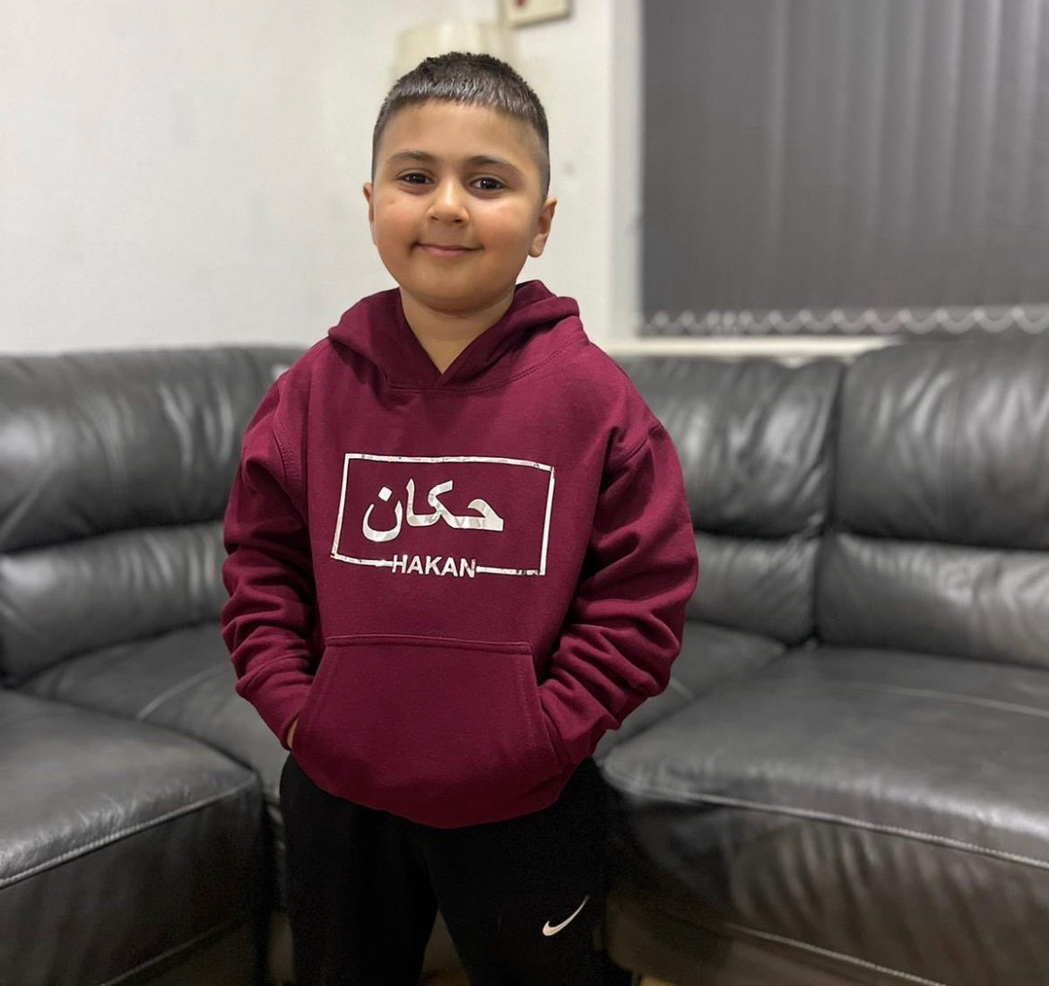 Personalised Rectangle Chrome Vinyl Hoody