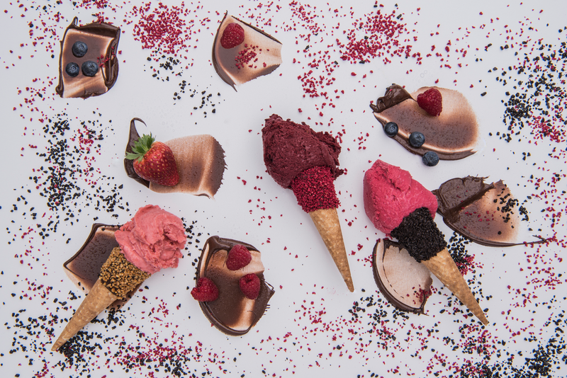 Arranged Food and Objects