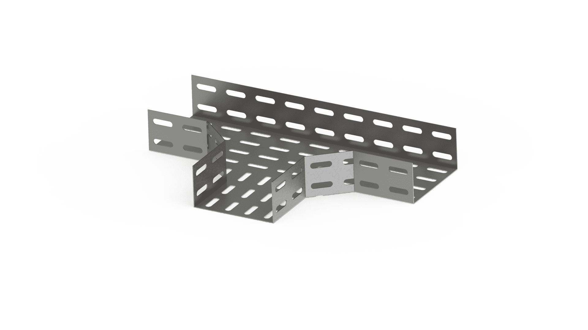 EL TE HORIZ TP U 90 PERF 100X100MM