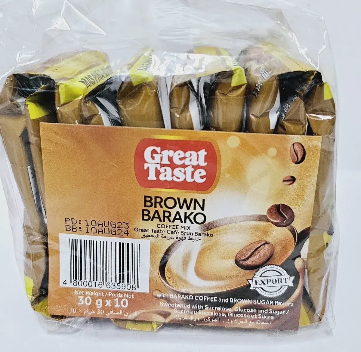 Coffee Brown Barako (Great Taste) 30g