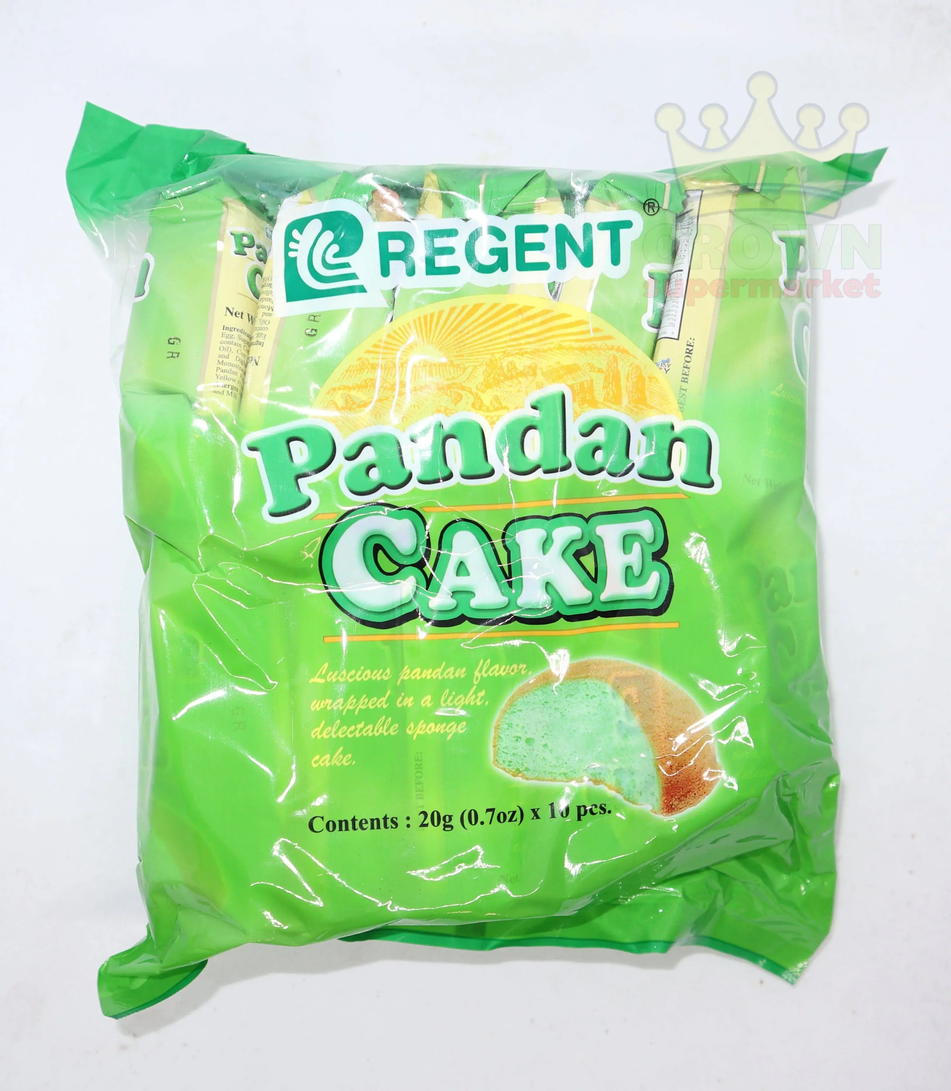 Regent Cake Pandan 10 x 20g