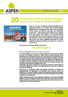 Dossier de Presse ASPEN 20 ans GP