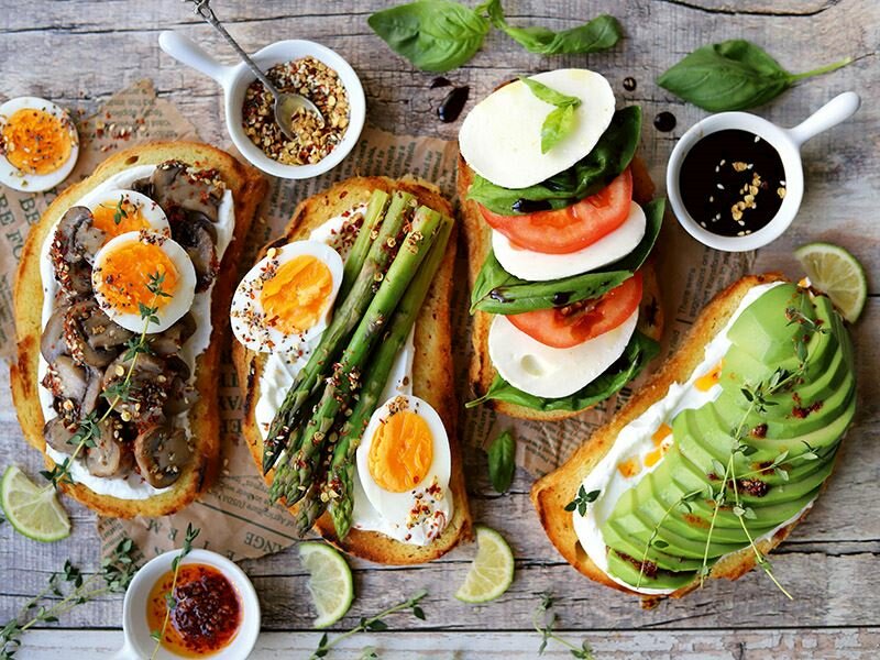 Arranged Food and Objects