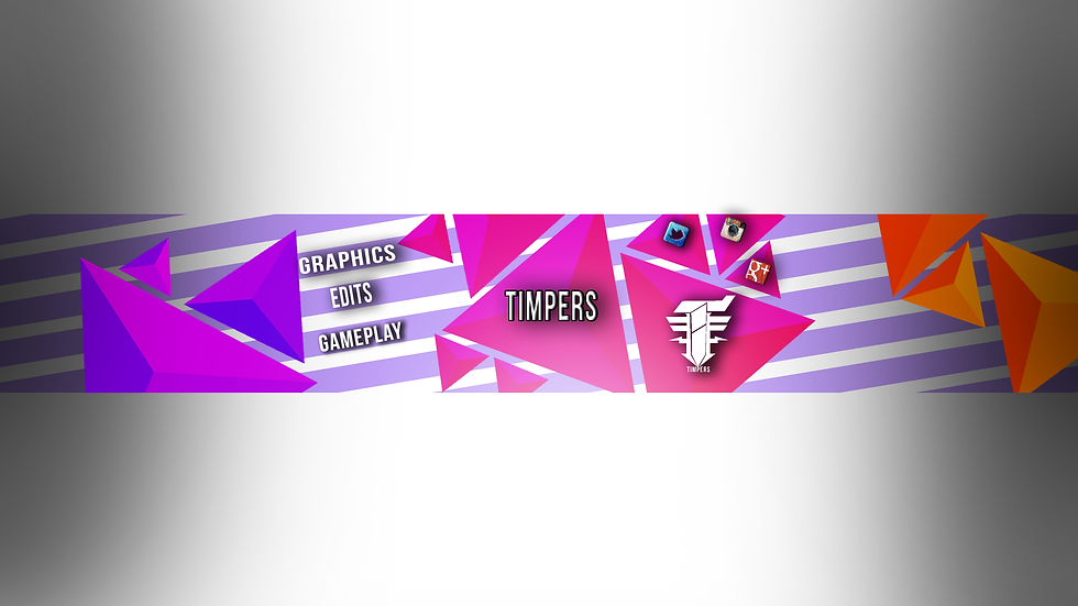 Abstract Youtube Banner - Triangles