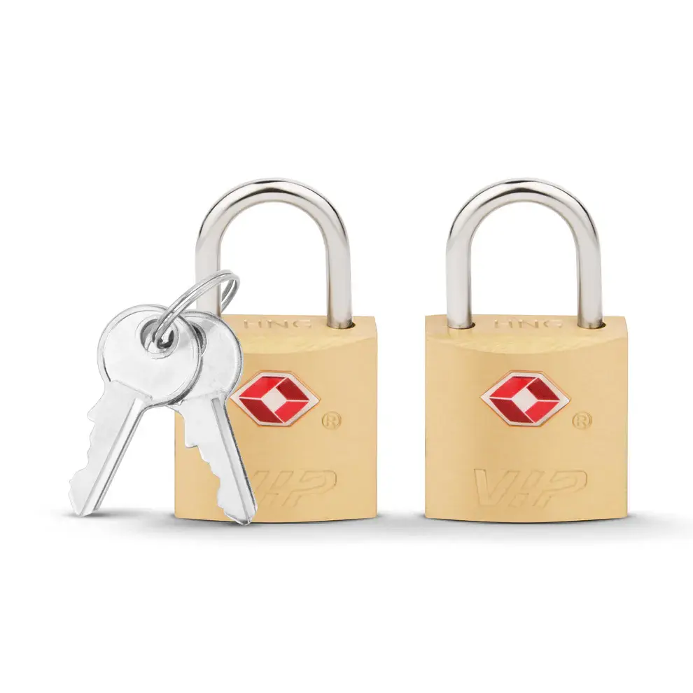 VIP SECURE PRO BRASS TSA KEY LOCK Brass