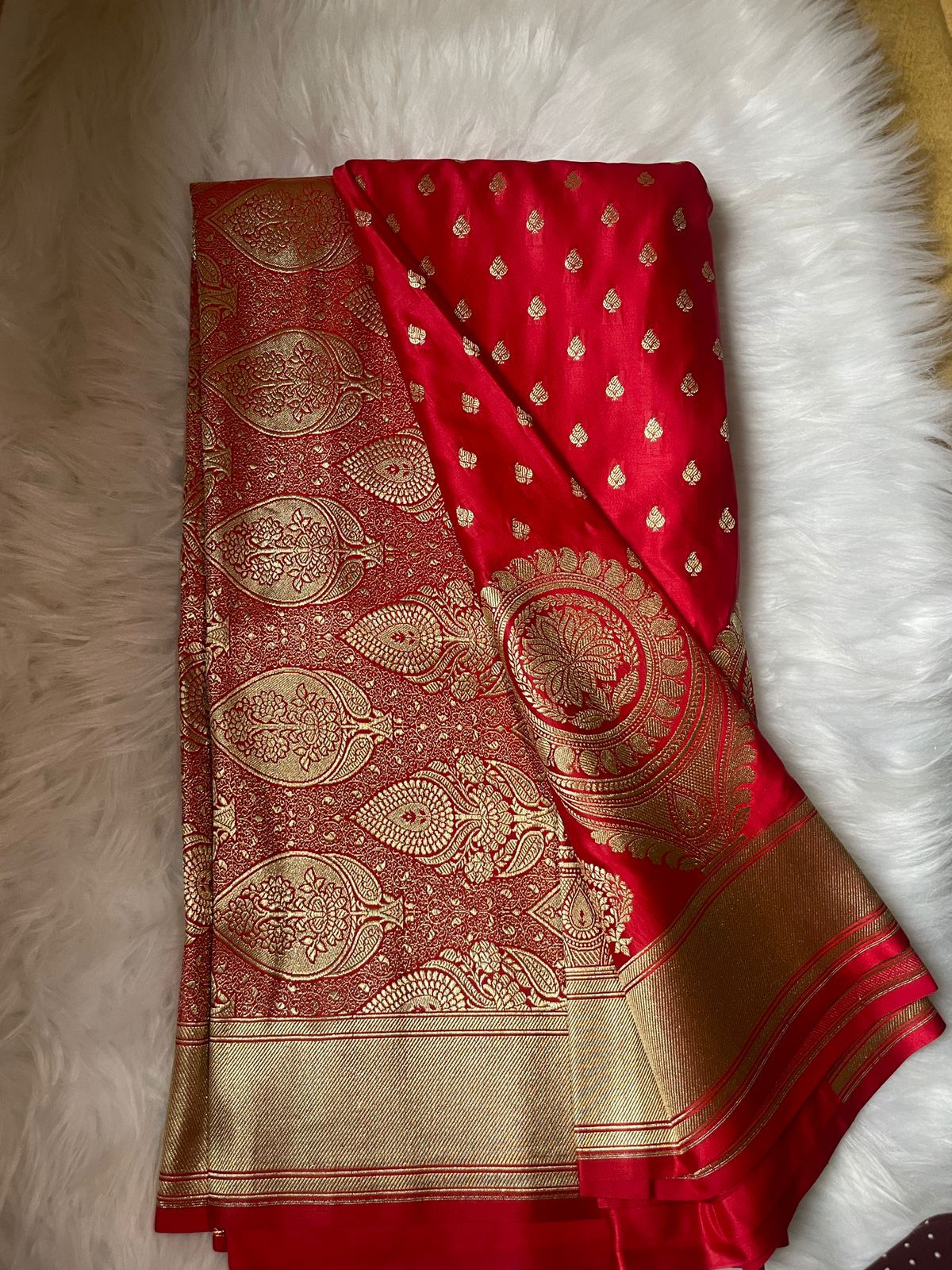Red banarasi silk Saree