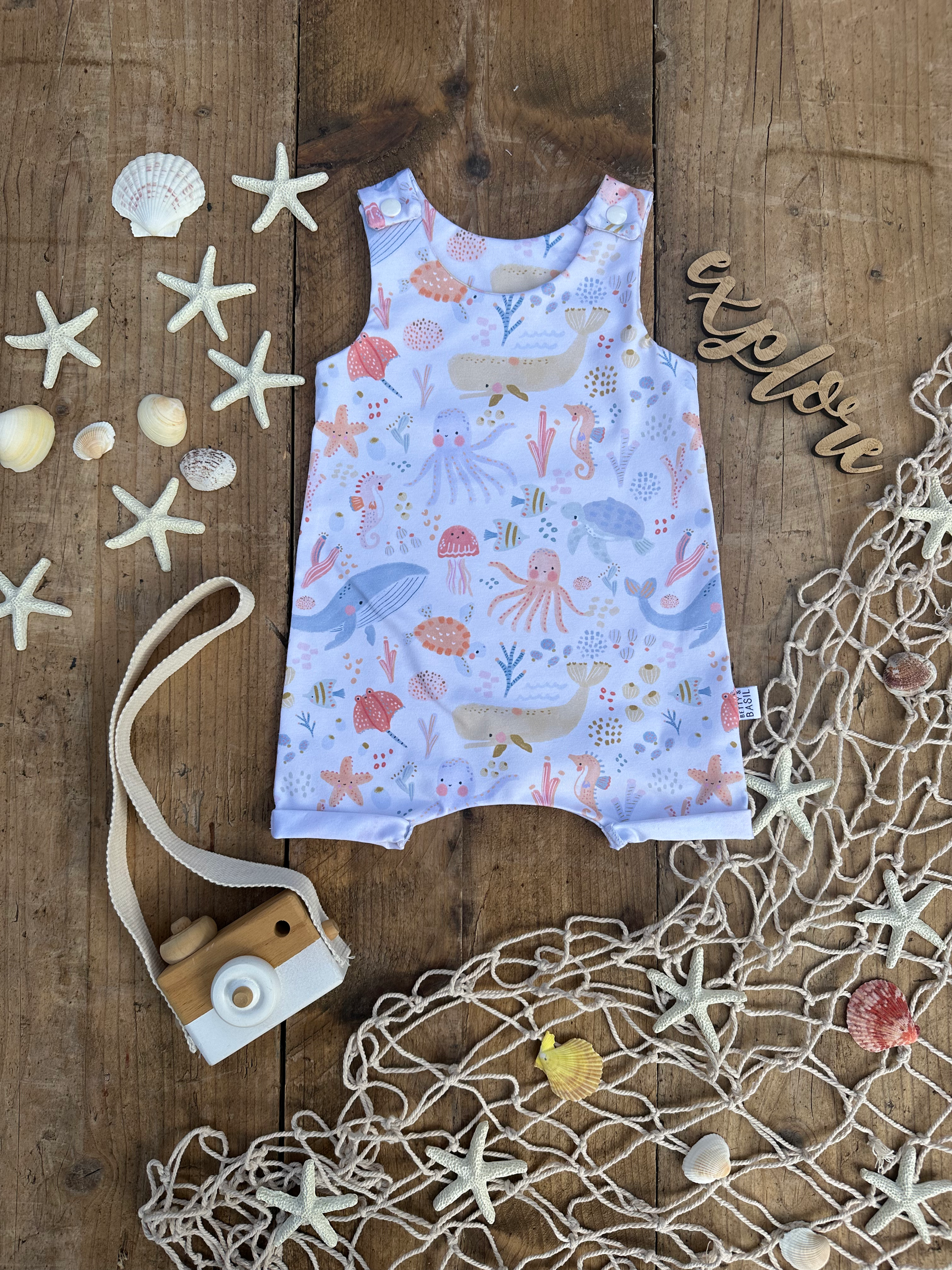 0-3m Under the Sea Summer Romper