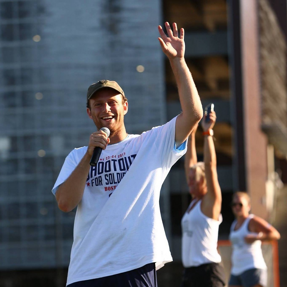 Photo courtesy of Tyler Steinhardt, Shootout For Soldiers. Tyler at Shootout For Soldiers Boston