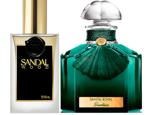 Sandal Wood, perfume inspirado em Santal Royal de Guerlain. A sensualidade divina do sândalo é o coração deste perfume.
