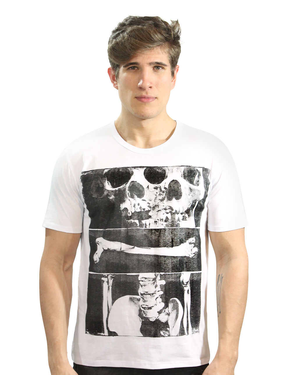 Camiseta Masculina Branca Ossário