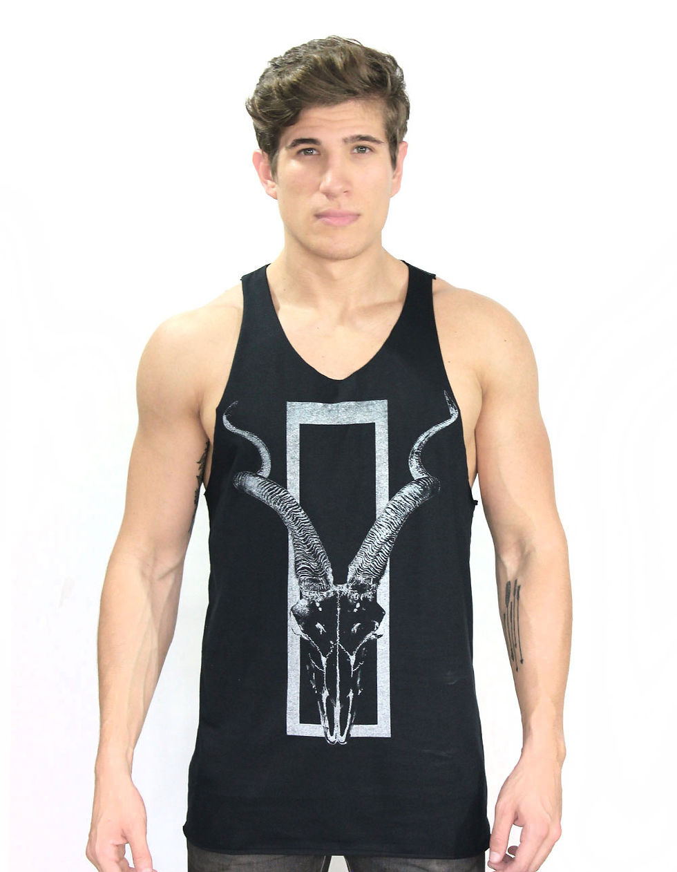 Regata Longline Masculina Preta Antílope