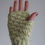 Thumbnail: Pastel green and fancy cats fingerless crochet gloves