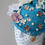 Thumbnail: Turquoise and white blossoms veiled pillbox hat