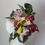 Thumbnail: Pink roses and velvet bows leafy fascinator headpiece