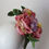 Thumbnail: Pink and lilac roses leafy fascinator / headpiece