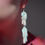 Thumbnail: Cascading minty iridescent statement earrings 
