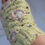 Thumbnail: Pastel green and fancy cats fingerless crochet gloves