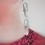 Thumbnail: Cascading minty iridescent statement earrings 