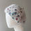 Thumbnail: Grey vintage angora beret with imitation opals 
