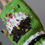 Thumbnail: Green cupcakes handknitted glam fingerless gloves 