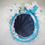 Thumbnail: Turquoise and white blossoms veiled pillbox hat