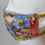 Thumbnail: Red floral Liberty print silk and velvet glam facemask 