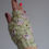 Thumbnail: Pastel green and fancy cats fingerless crochet gloves