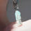 Thumbnail: Cascading minty iridescent statement earrings 