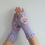 Thumbnail: Lilac and peony crochet fingerless gloves