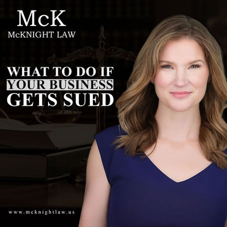 Thumbnail of Podcast with title What to Do When Your Business Gets Sued