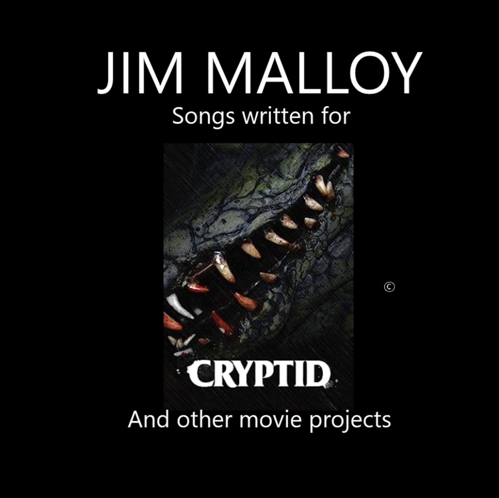 Songs Written For Cryptid And Other Movie Projects - EP
