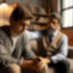 Paciente com depressão e seu psiquiatra