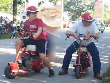 Last Doodle Bug Scooter ride for the summer parade season...