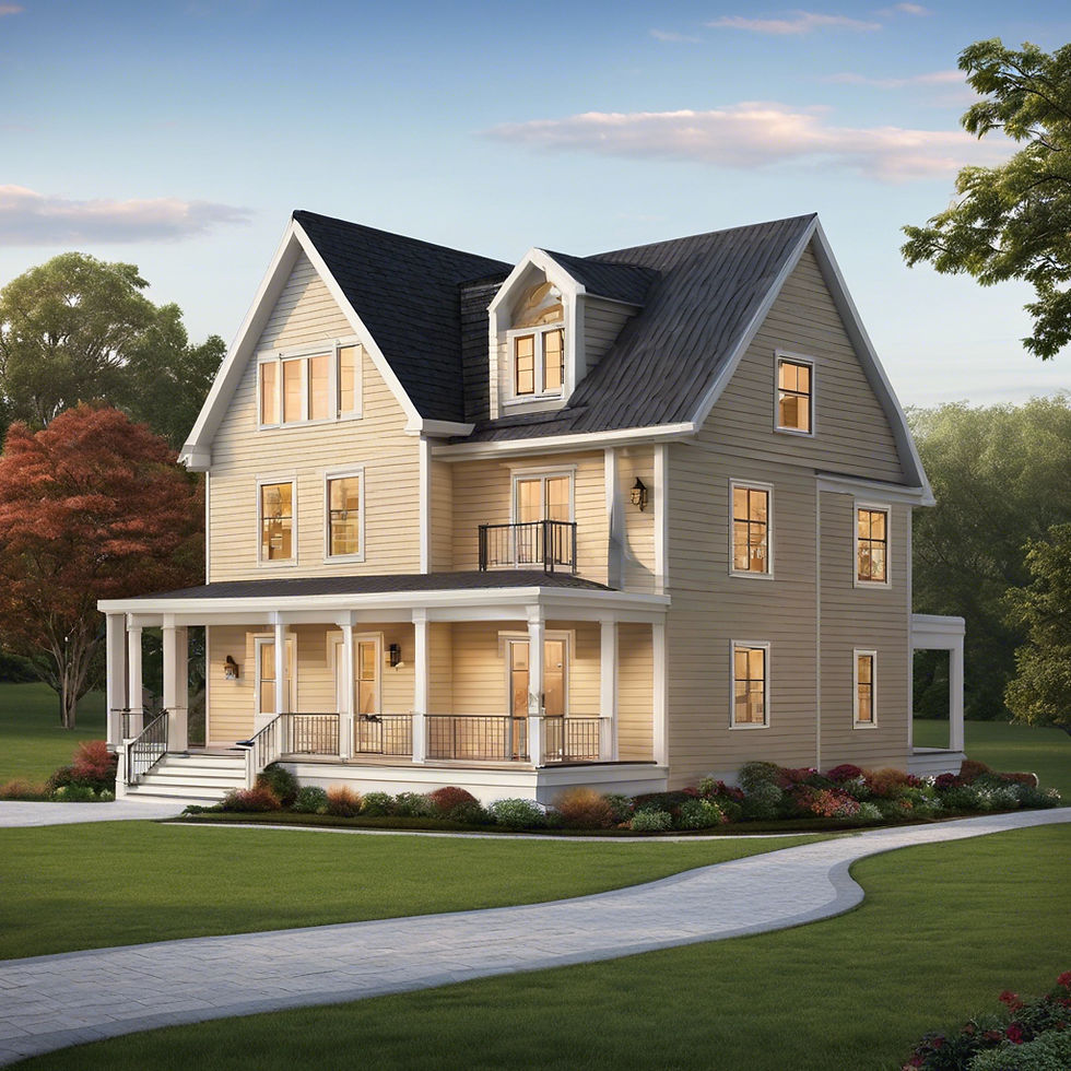 a new construction Cape Style house