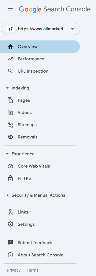 구글 서치 콘솔(Google Search Console) sitemap 위치