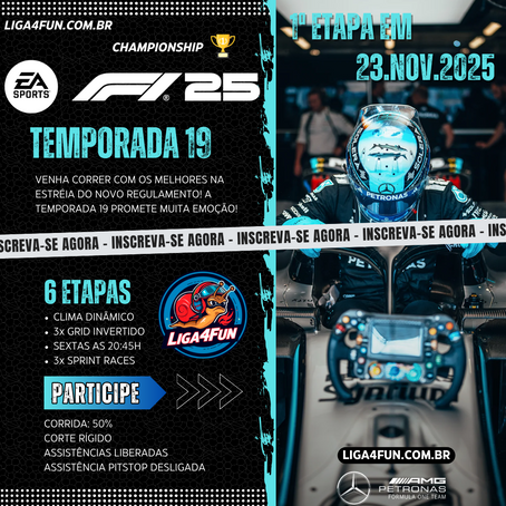 Saiba tudo sobre a T19, narrador, regras, possível grid e data da etapa 1.