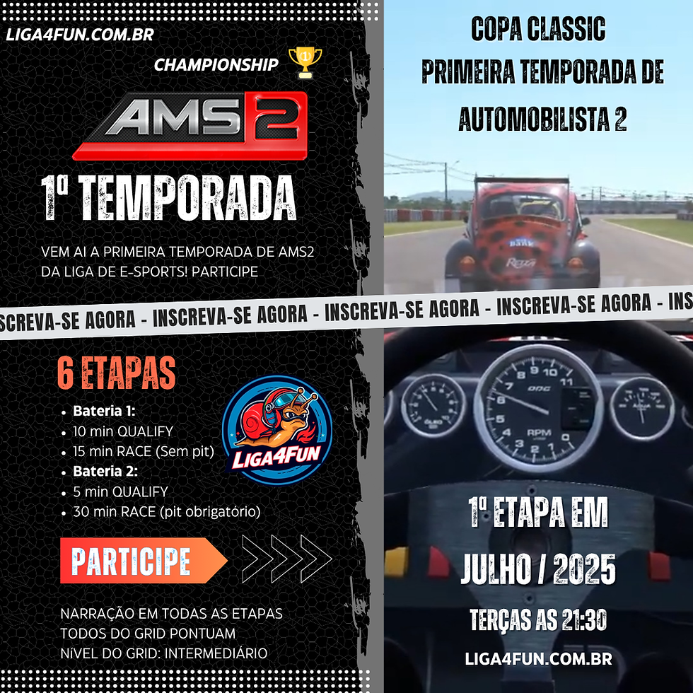 Inscrição | AMS2 | Temporada 1