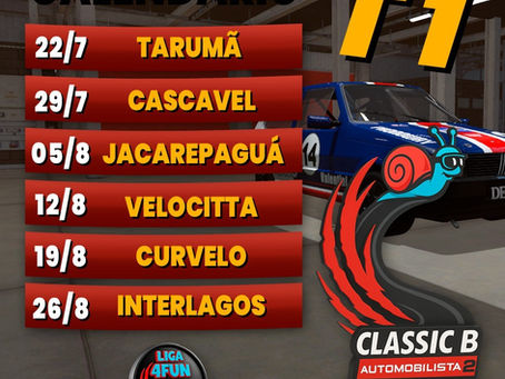 CALENDÁRIO OFICIAL - AUTOMOBILISTA 2 - ASSETTO CORSA COMPETIZIONE