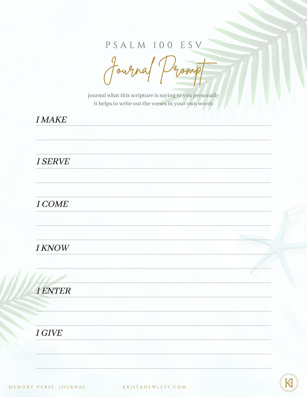 Thumbnail: Psalm 100 Free Printable: Worksheets for June6-13 Memory Verse (3 Designs)
